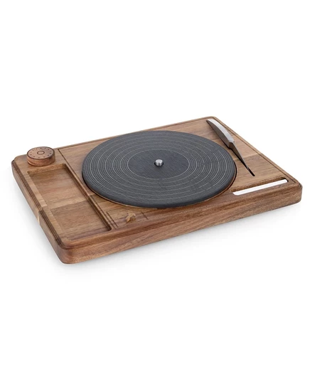 Набор для сыра Toscana Turntable из акации и сланца, коричневый