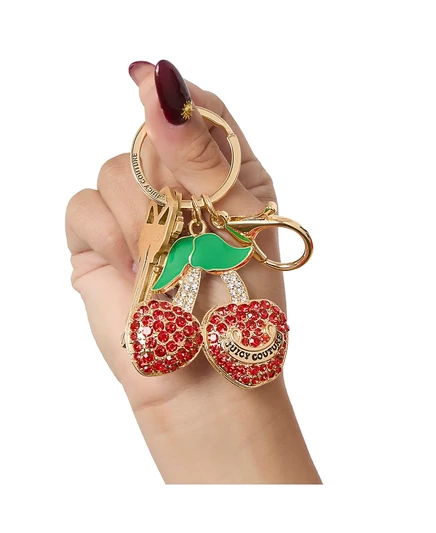Брелок-шарм Juicy Couture с вишневым покрытием red, green, gold