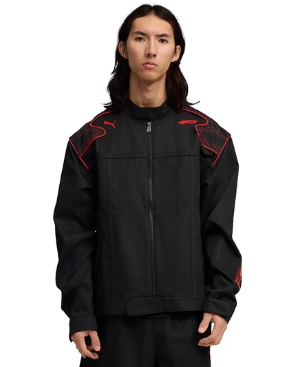 Мужская куртка Puma для гонок Формулы-1 Lifestyle Racing Jacket черного цвета