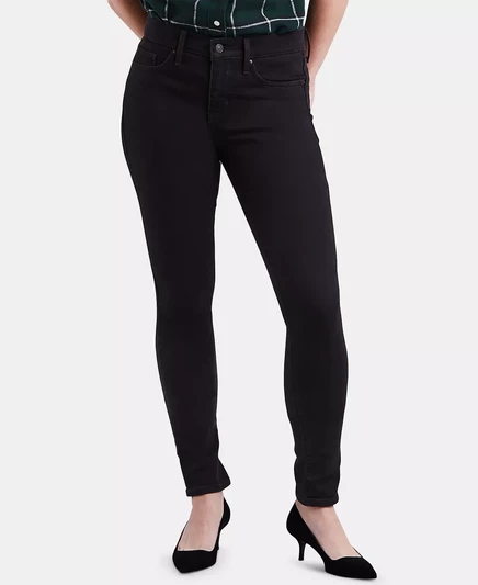 Женские джинсы Levi's 311 скинни, длинные, черные