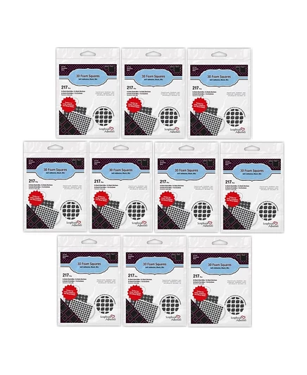 3D квадраты Scrapbook Adhesives by 3L 2 мм, черные, 10 уп