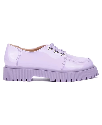 Детские туфли Olivia Miller Northern Litez Oxford, лакированные, фиолетовые
