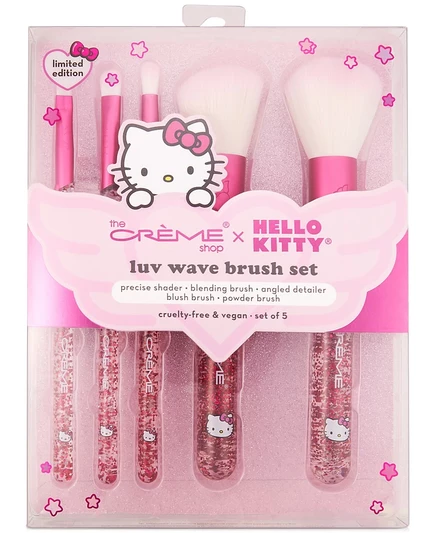 Магазин косметики, 5 шт. Набор кистей Hello Kitty Luv Wave, белый
