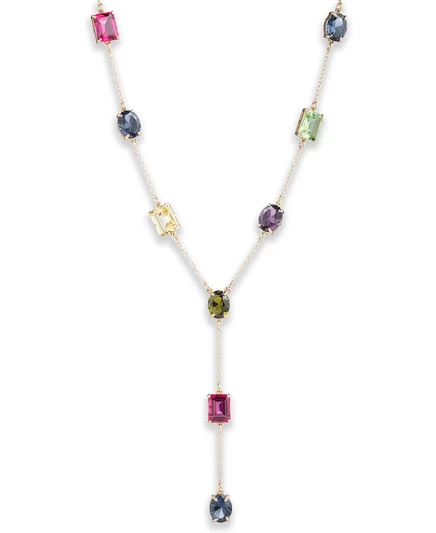 Женское ожерелье Lauren Ralph Lauren Lariat с разноцветными камнями, 16″+3″
