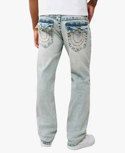 Мужские джинсы True Religion Ricky Straight, 34″, синие