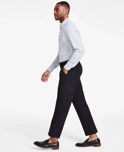 Мужские брюки Nautica Modern-Fit с эластичным поясом, черные