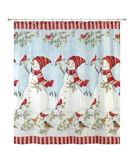 Штора для душа Avanti Holiday Cheer 72″×72″, разноцветная
