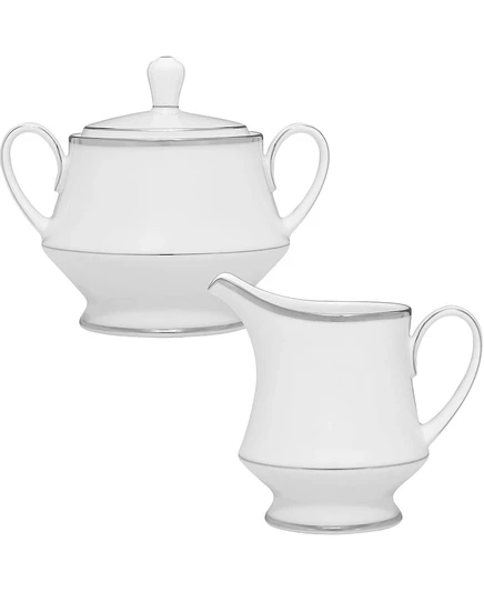 Набор сахарница и молочник Noritake Spectrum, белые