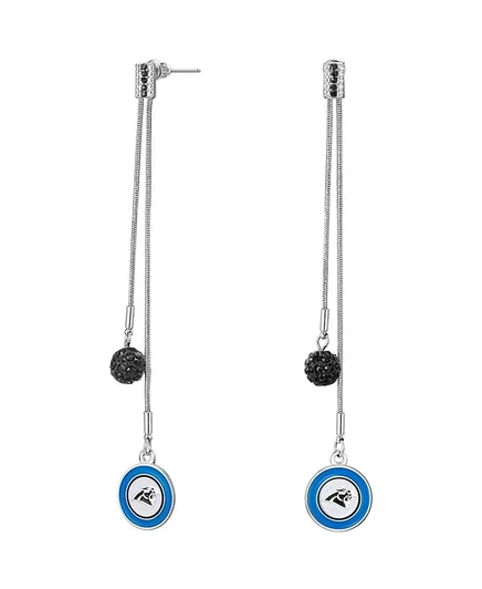 Женские серьги Simran Carolina Panthers Dual Strand, черные