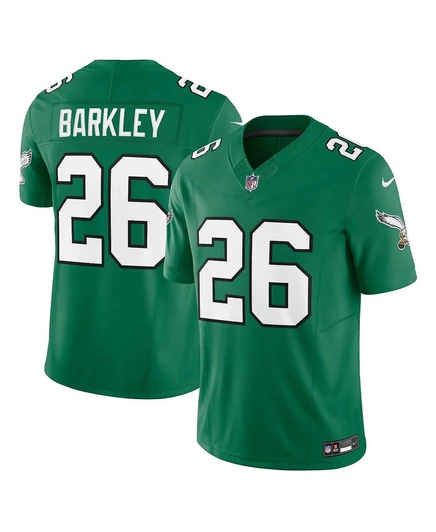 Мужская футболка Nike Saquon Barkley Kelly Green Philadelphia Eagles Alternate Vapor F.U.S.E. Limited. kelly green