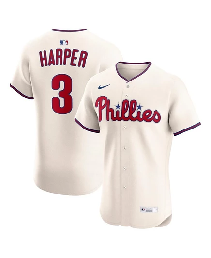 Мужская майка Nike Bryce Harper Philadelphia Phillies, кремовая