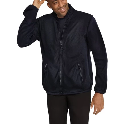  Мужская плюшевая флисовая куртка Big & Tall Explorer из плюша на молнии black