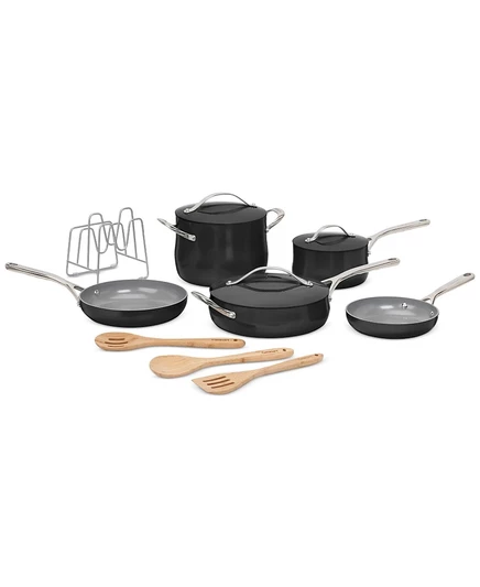 Керамический набор посуды Cuisinart 12 пр., черный