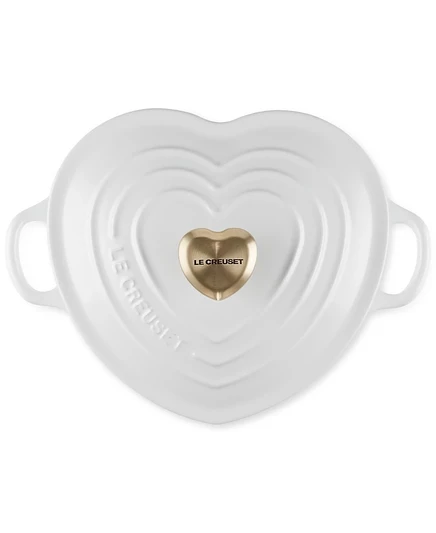 Кокот Le Creuset Heart 1,2 л эмалированный чугун, белый