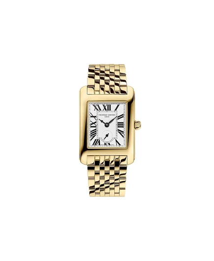Женские часы Carree Frederique Constant с золотистым браслетом из нержавеющей стали, 25,2 мм