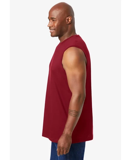 Легкая футболка для мышц KingSize Big & Tall без усадки white
