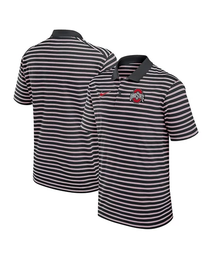Мужская поло Nike Primetime Victory Ohio State Buckeyes, черно-белая
