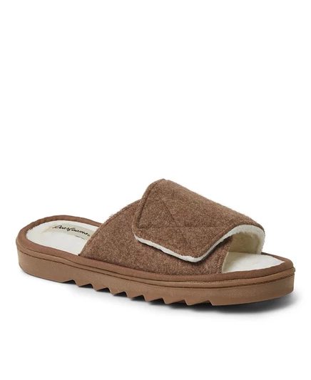 Женские тапочки Dearfoams Norma Wool, каштановые
