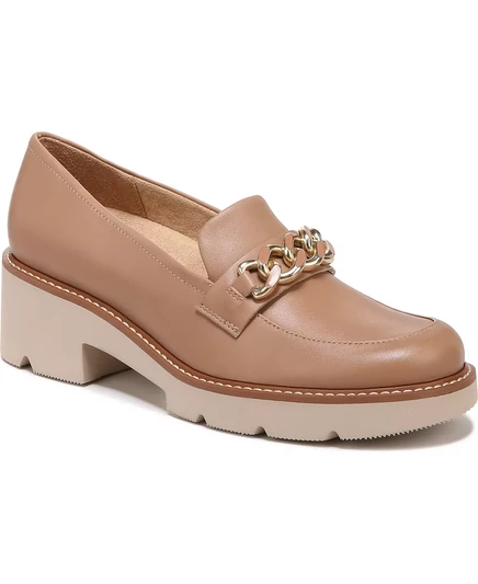 Мокасины на резиновой подошве Desi taupe leather