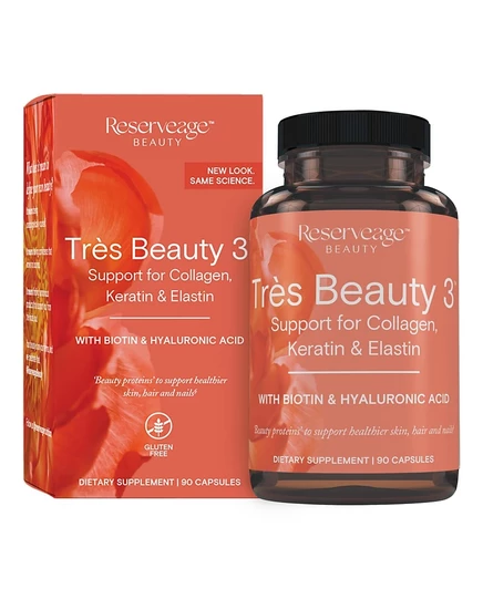 Добавка Reserveage Tres Beauty 3 для волос и кожи, 90 капс.