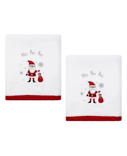 Полотенце для рук Avanti Ho Ho Ho, хлопок, 28″×16″, белое