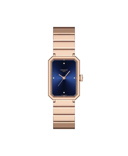 Женские часы-браслет из нержавеющей стали Tissot из розового золота, 21,80 мм