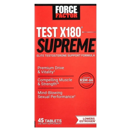 Таблетки Force Factor Test X180 Supreme, 45 шт.