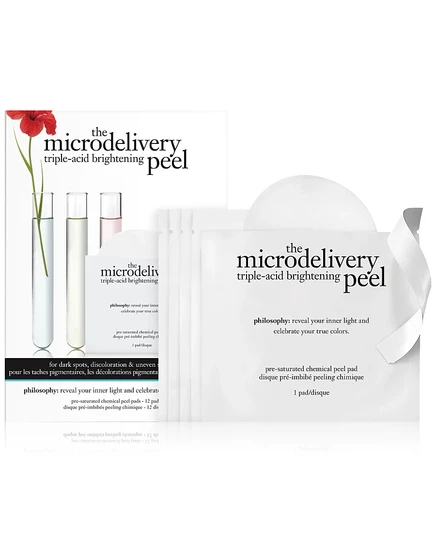 Пилинг-пэды Philosophy Microdelivery Triple-Acid, белые