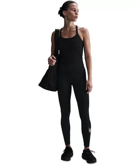  Женские леопардовые колготки Dri-Fit с высокой посадкой black/sesa