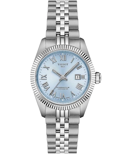 Мужские часы Tissot Ballade Power, сталь, 30 мм, голубые