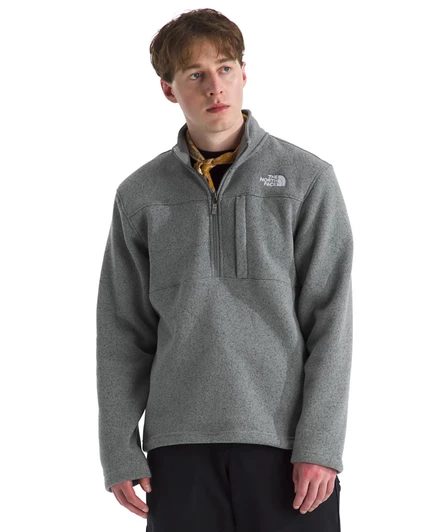 Мужская флисовая куртка The North Face Gordon Lyons с короткой молнией, серая