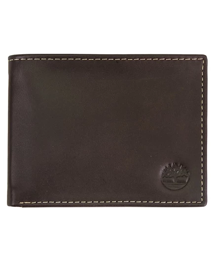 Мужской кожаный кошелек Timberland Cloudy Passcase, коричневый