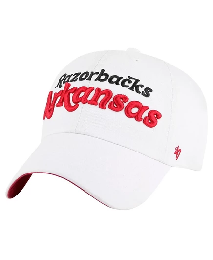 Женская кепка 47 Brand Arkansas Razorbacks Pensacola, белая