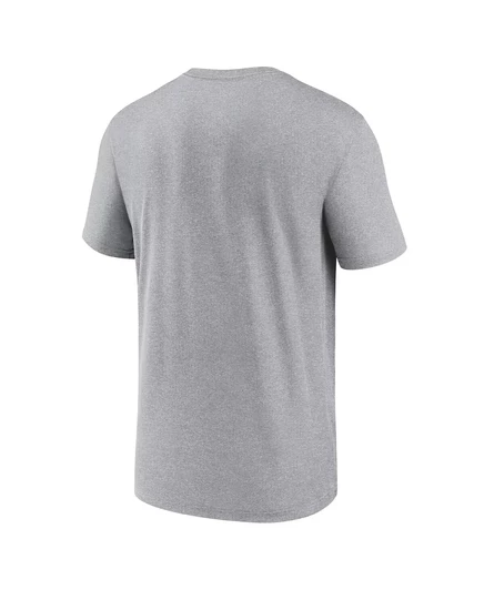 Мужская футболка Jordan's Heather Gray Michigan Wolverines Prime Time Legend с альтернативным логотипом heather gray