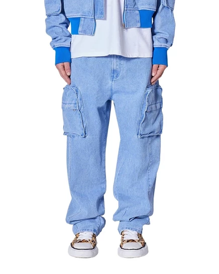 Мужские джинсы MnML Ultra Baggy, голубые