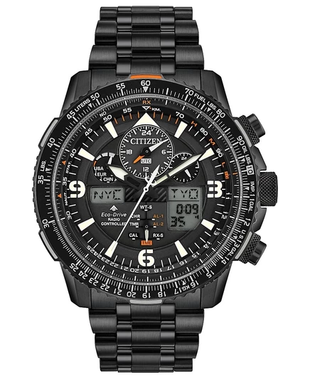 Мужские часы Citizen Promaster Skyhawk A-T, 46 мм, черные