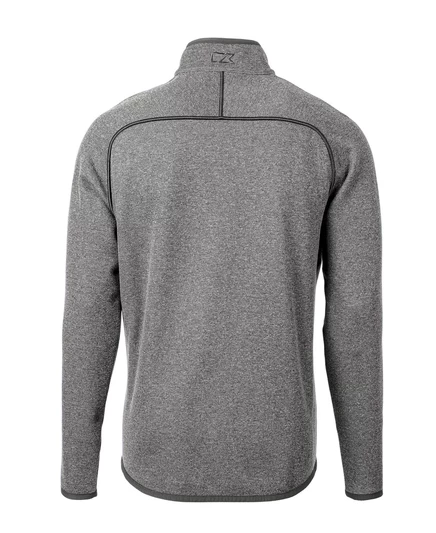 Cutter & Buck Мужской свитер Cutter & Buck с гротом-Вязаная куртка на молнии с полной запечаткой polished heather