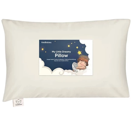 Подушка для малышей KeaBabies 14″×20″ органическая, бежевая