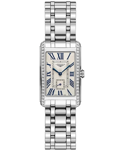 Женские часы Longines DolceVita 23x37 мм с бриллиантами, сталь