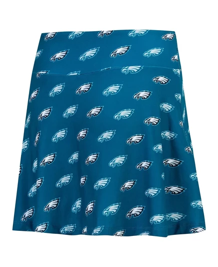 Concepts Спортивная женская темно-зеленая футболка Philadelphia Eagles Record из трикотажа для сна с принтом по всей длине. green