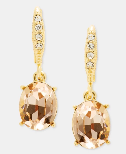 Женские серьги Givenchy с кристаллами, темно-розовые