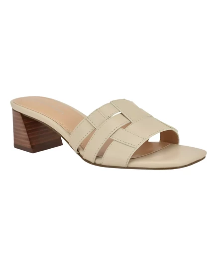 Женские босоножки-слипоны Calvin Klein Alise с квадратным носком под платье ivory leather