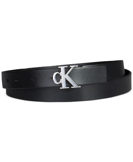 Женский ремень Calvin Klein узкий с пряжкой CK, черный
