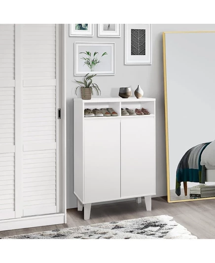 Обувной шкаф Kings Brand Furniture Elgin, белый