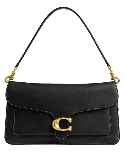 Большая кожаная сумка через плечо COACH Tabby 36 черный