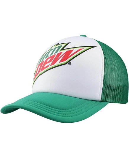 Мужская тракер-кепка LIDS Mountain Dew, бело-зеленая