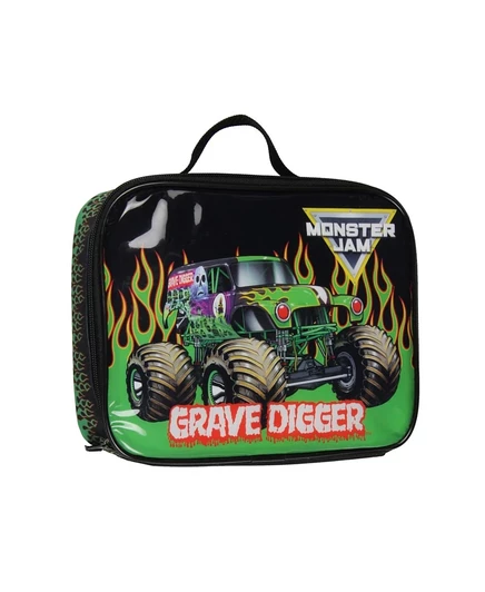 Сумка-ланчбокс Monster Jam Grave Digger большая, черная
