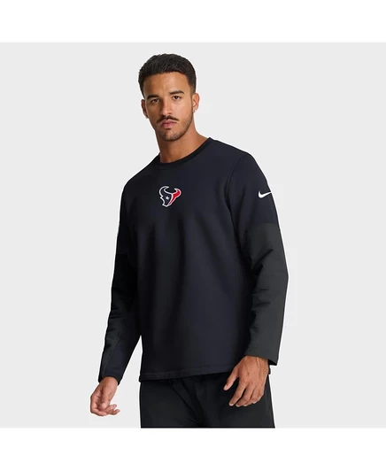 Мужская футболка Nike Houston Texans Sideline Coach Therma-FIT, синяя