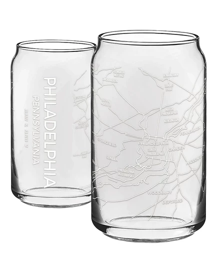 Стаканы NARBO The Can Philadelphia 470 мл, 2 шт., белые