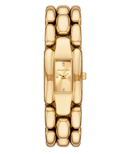 Женские золотые часы Hally с двумя стрелками из нержавеющей стали, 21 мм gold tone